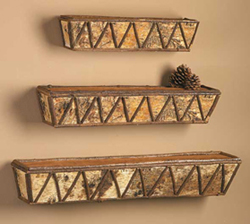 Birch & Twig Shelves: Set of 3