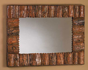 Saw tooth Bark Mirror