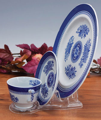 Display Stand Cup & Saucer & Plate Clear Plastic Support 