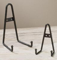 Black Wrought Iron Bowl or Platter Wall Hanger Stand