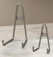 Silver Wrought Iron Bowl or Platter Wall Hanger Stand