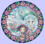 In Faith I Am Free - Jody Bergsma Fantasy Unicorn Plates - Guardians Of The Kingdom