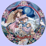 Wish You An Angel - Jody Bergsma Christmas Holiday Plates - First Christmas