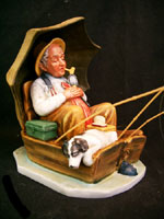 Fishing Figurine  - Norman Rockwell - Gorham