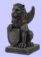 Lion Gargoyle with Shield