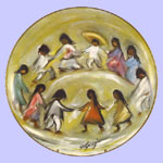 Degrazia Children Series Mini  Plates with Frame