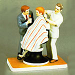 The Haircut Figurine - Norman Rockwell - Dave Grossman Designs