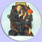 The Doctor and The Doll-Royal+Devon - Norman Rockwell Mother's Day 