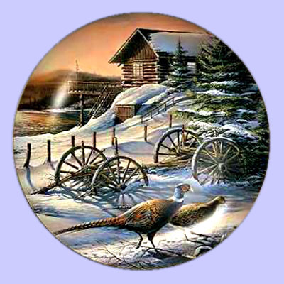Peaceful Evening Plate by Terry Redlin 