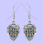 Celtic Shield Earrings Costume Jewelry