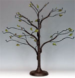18.5in High 22in Wide Dark Brown Wire Twig Tree Ornament Display - Dark Brown Ornament Twig Tree 18.5in High 22in