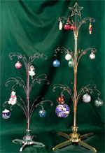 60in High Large 3 Tier Gold Tone Rotating Ornament Display Tree - Gold-toned 60 Arm 3 Tier Rotating Ornament Display Tree