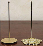 Etched Base Christmas Tree Topper Display - Tree Topper Etched Gold Toned Stand