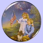 A Childhood Almanac Plate - Sandra Kuck