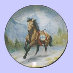 War Ponies Of The Plains WINDCATCHER A Cheyenne War Pony Horse Plate 